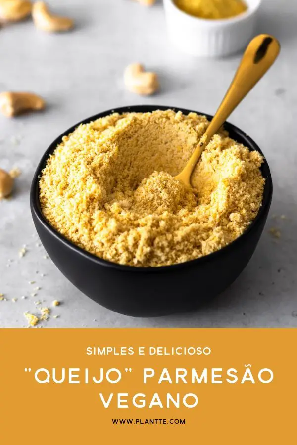 queijo parmesão vegano de castanhas
