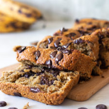 Bolo de Banana com Gotas de Chocolate (Vegano, Sem Glúten)-image