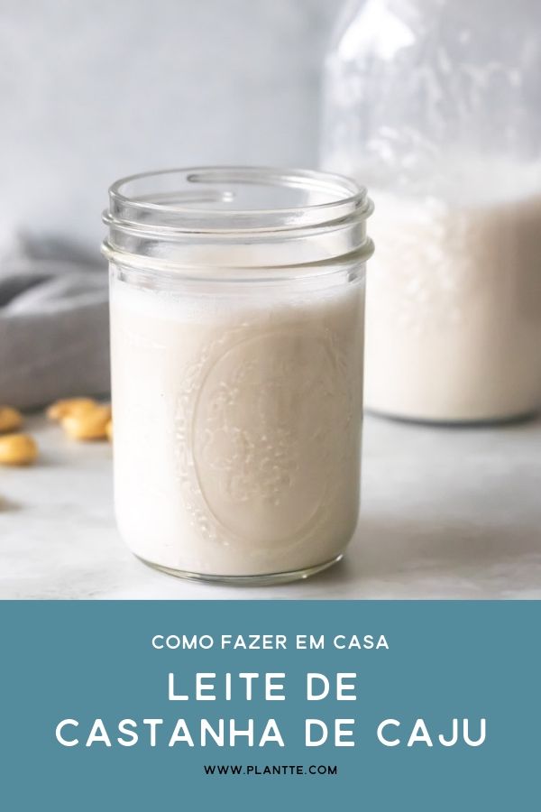 copo de leite de castanha de caju