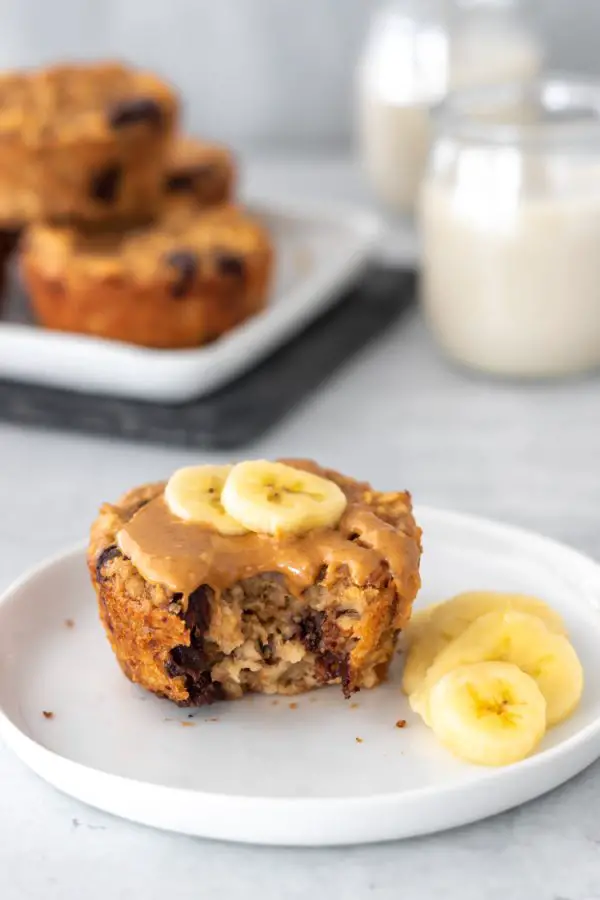 Muffin de Banana com Aveia Simples e Rápido Plantte