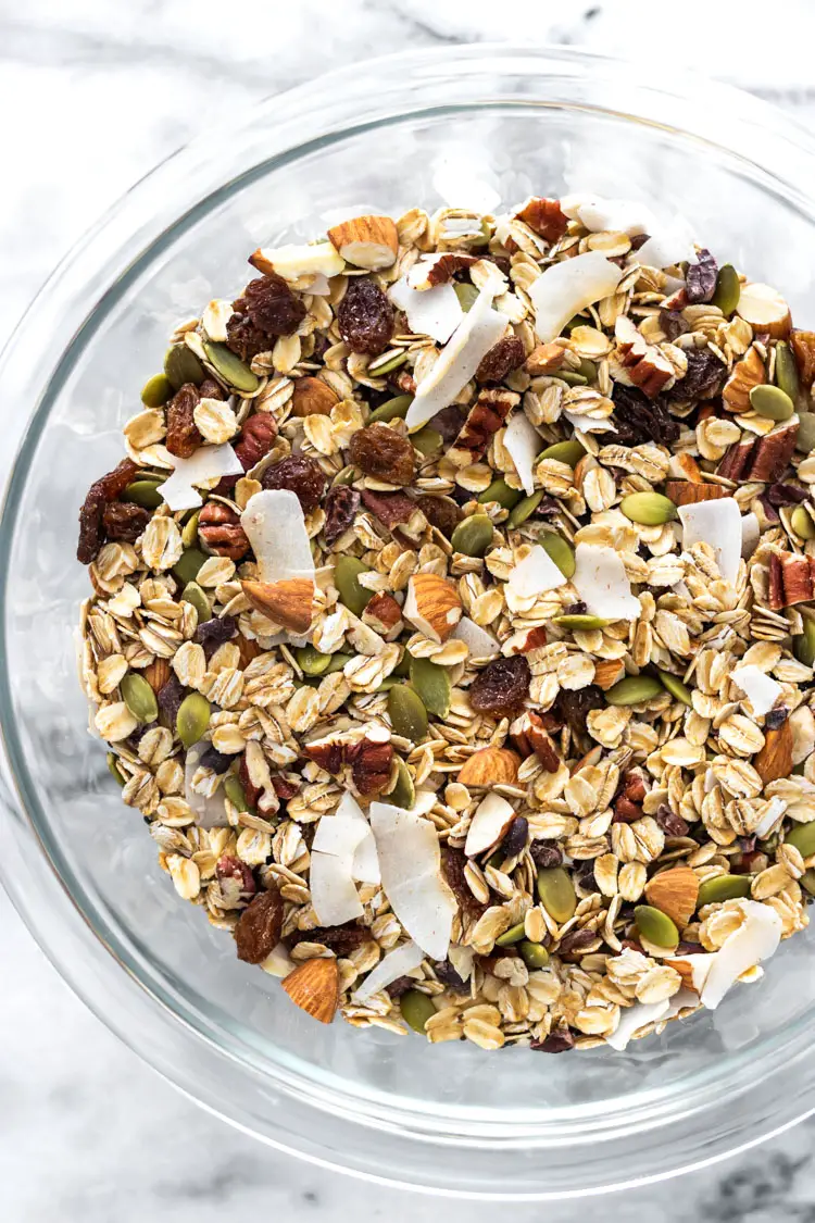 muesli em uma vasilha