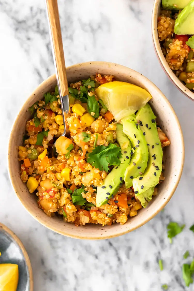 quinoa com legumes