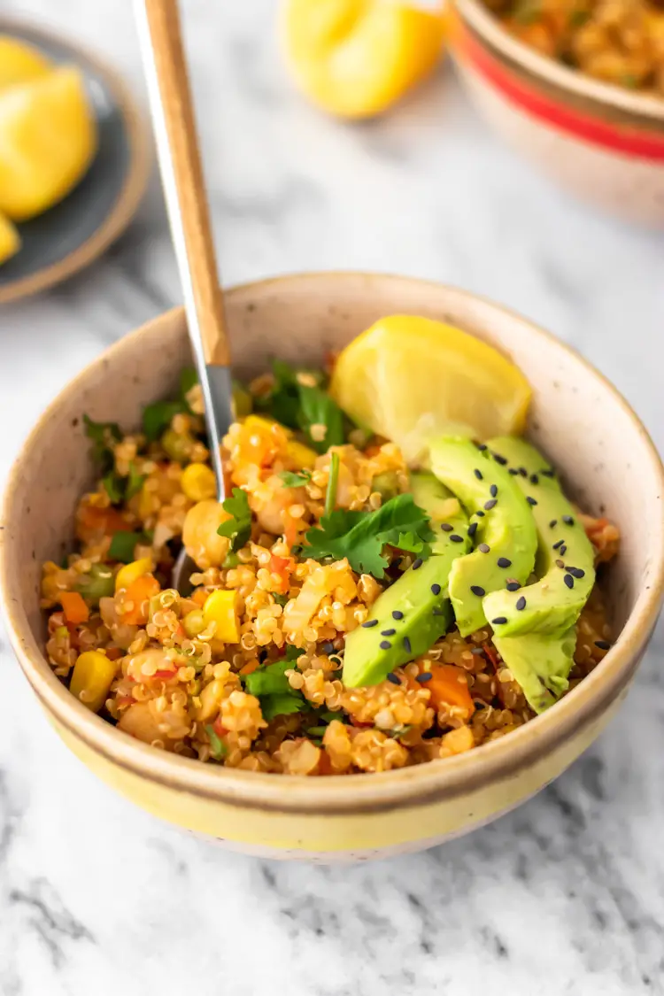 quinoa com legumes