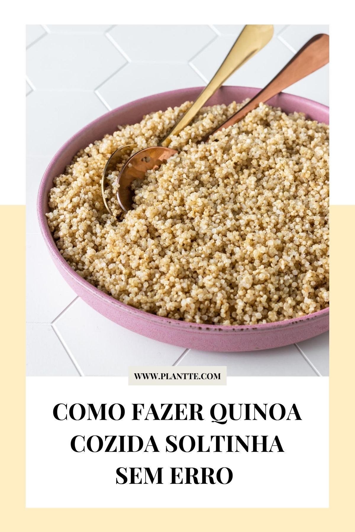 Como Fazer Quinoa Cozida Soltinha PLANTTE
