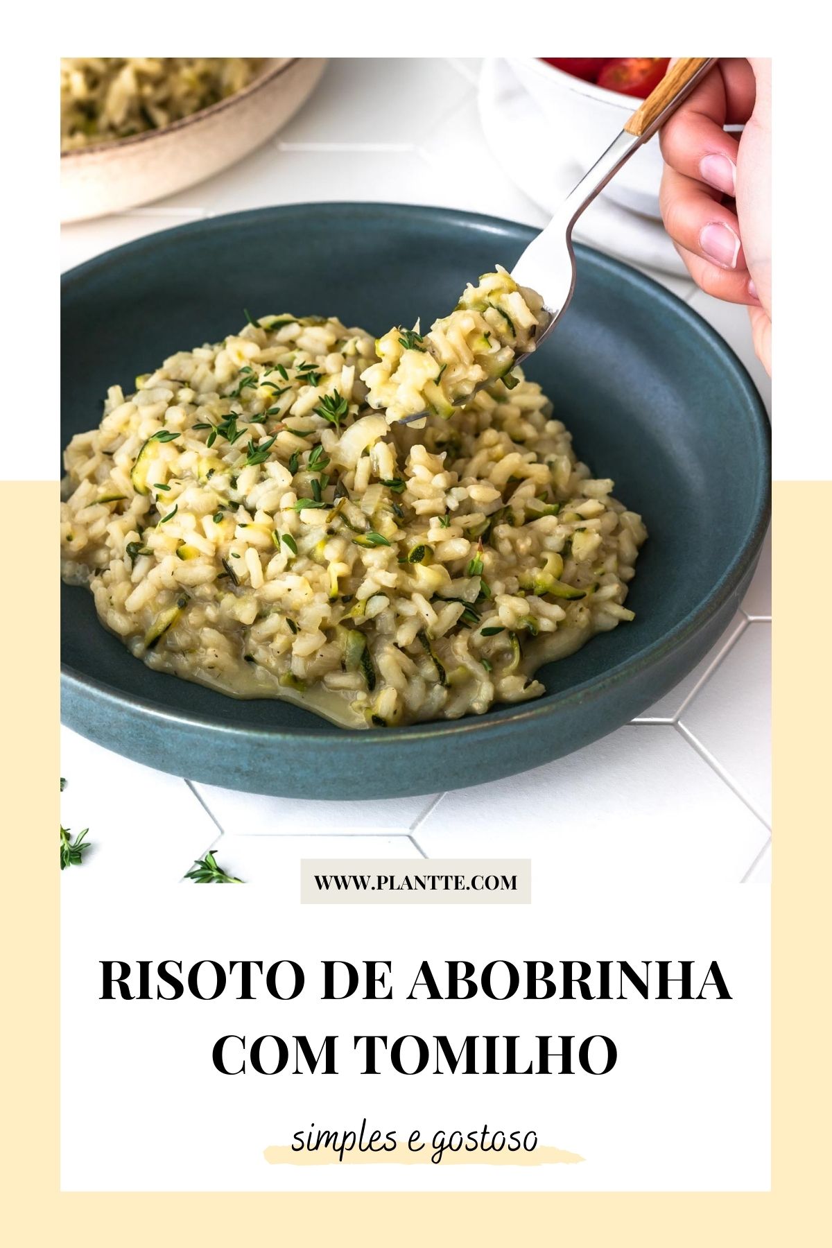 risoto de abobrinha vegano