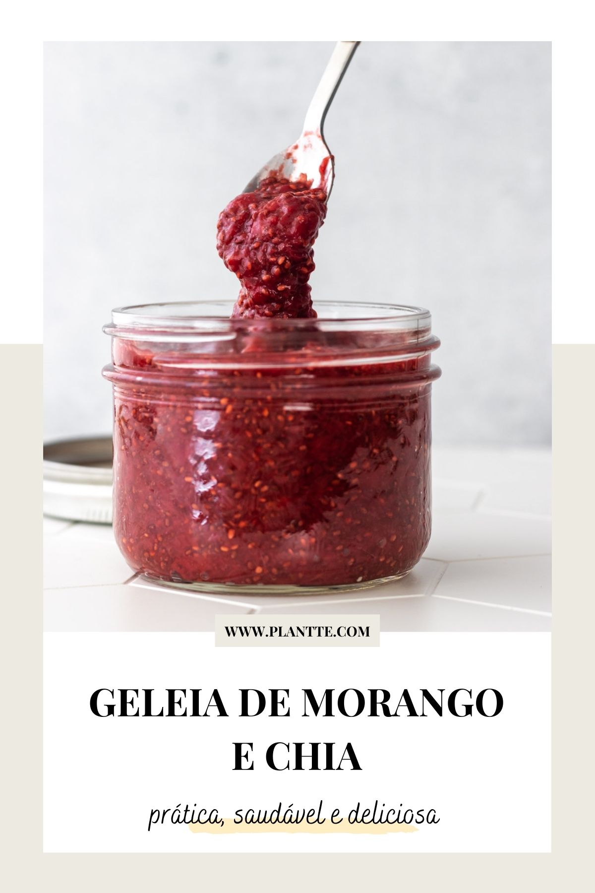 geleia de morango e chia